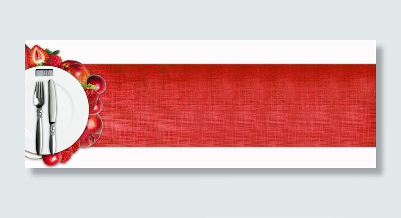 水果卡通红色海报banner背景高清