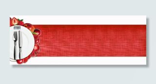 水果卡通红色海报banner背景高清