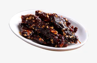 牛干巴褐色简约摄影作品png免抠