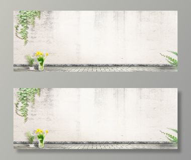 清新背景海报免抠背景banner海报元素