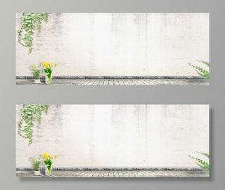 清新背景海报免抠背景banner海报元素