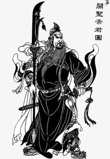 关云长剪贴画免抠