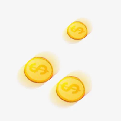 漂浮金币免抠