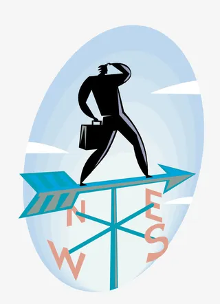 矢量方向标创意素材免抠