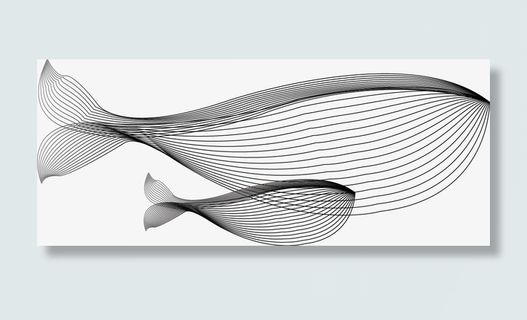 AI混合模式，鲸鱼大小免抠