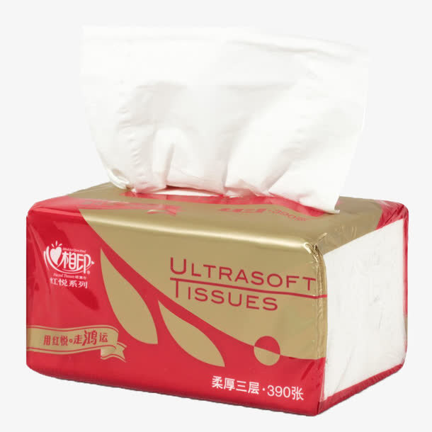 心心相印三层抽纸免抠