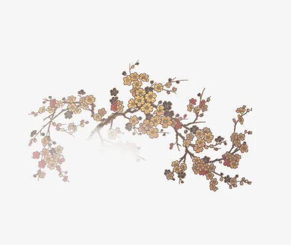 水墨梅花免抠