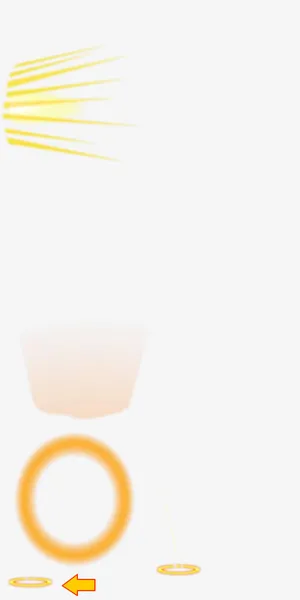 合成效果黄色的光晕免抠