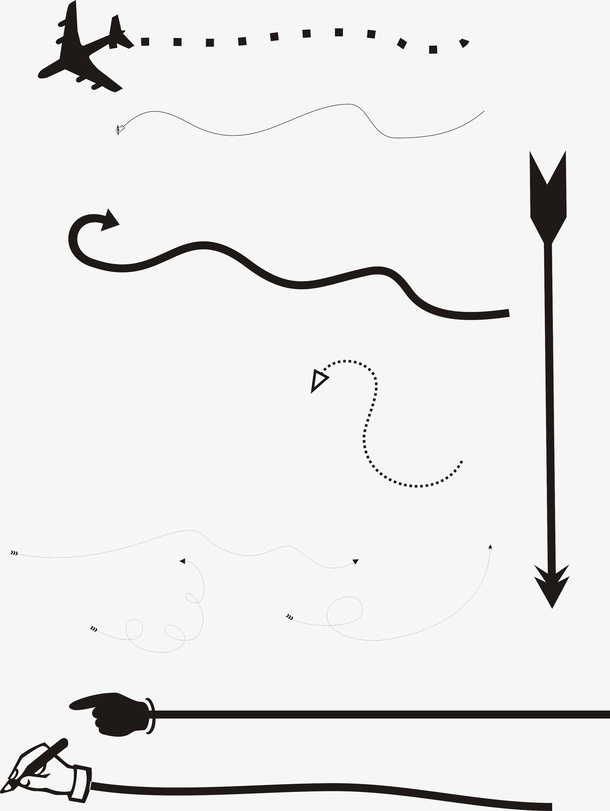 各种各样箭头免抠