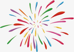 烟花礼炮装饰免抠