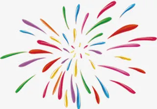 烟花礼炮装饰免抠