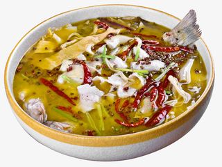 酸菜麻辣鱼PNG免抠