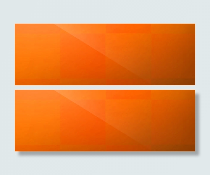 橙色纯色创意banner背景免抠