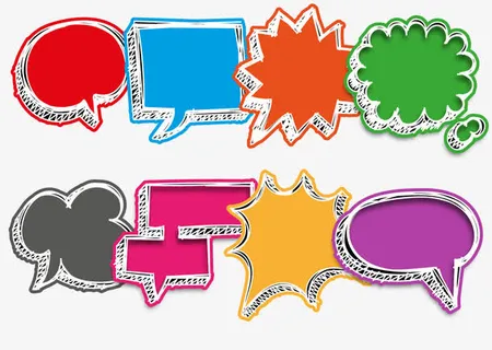 矢量绘画信息展示框免抠