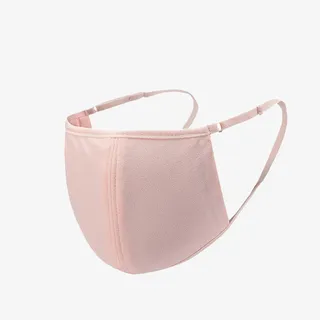 粉色女士防护口罩免抠