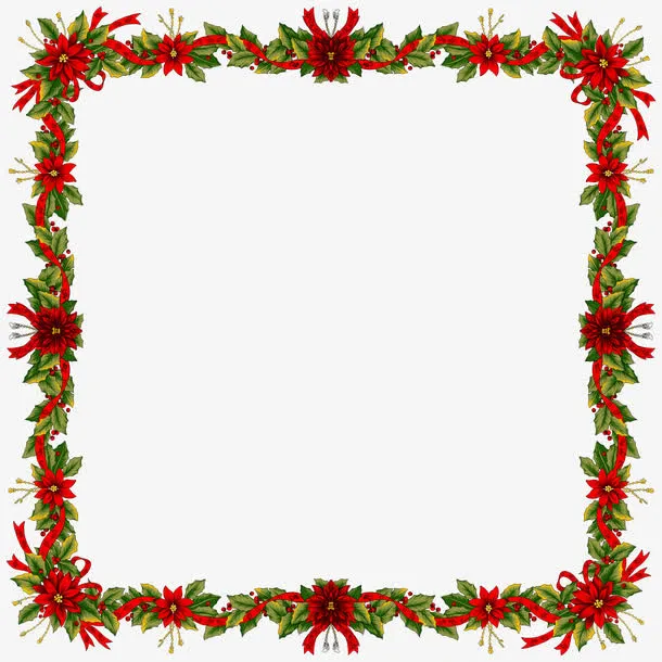 圣诞节边框标志图片免抠