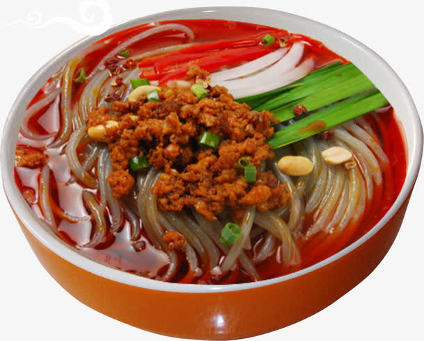 酸辣粉牛肉粉面免抠