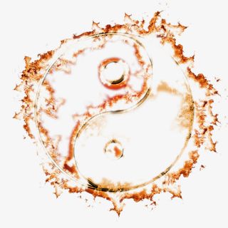 火焰特效太极装饰免抠