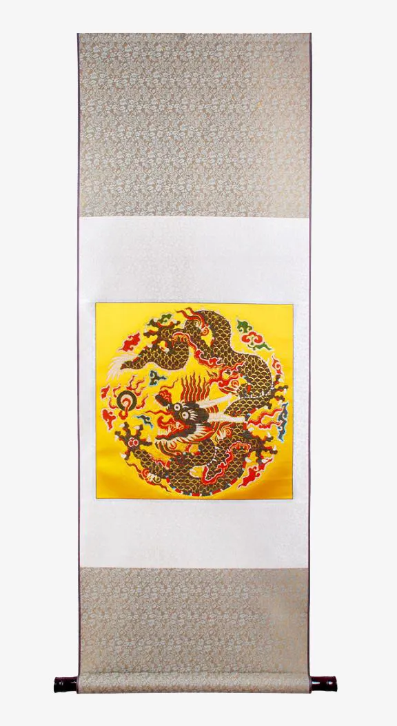云锦挂布免抠