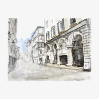 手绘城市建筑免抠