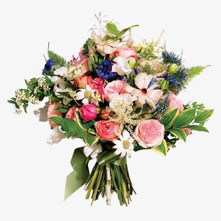 新娘手捧花鲜花粉色花束免抠