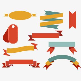 卡通促销横条免抠