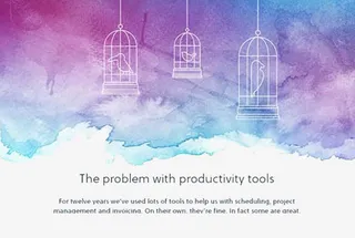 紫色蓝色水粉鸟笼小清新背景素材