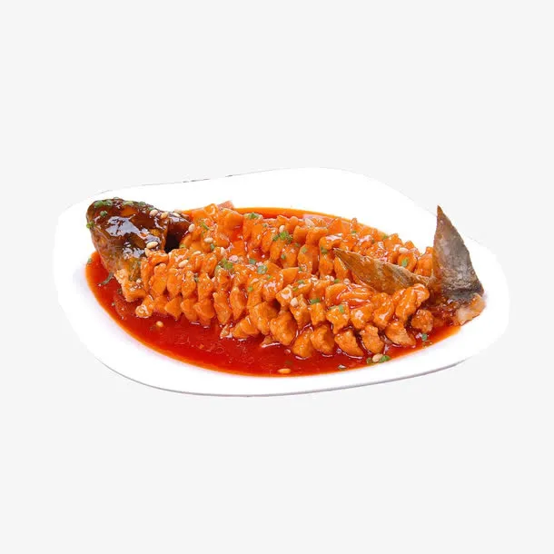产品实物油炸松鼠鱼免抠
