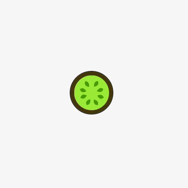 绿色柠檬片图像免抠
