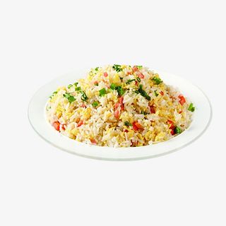 蛋炒饭扬州炒饭火腿炒饭免抠