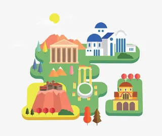 基督教城堡免抠