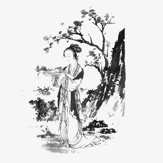 手绘古代人物免抠