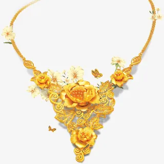 金色新婚首饰免抠