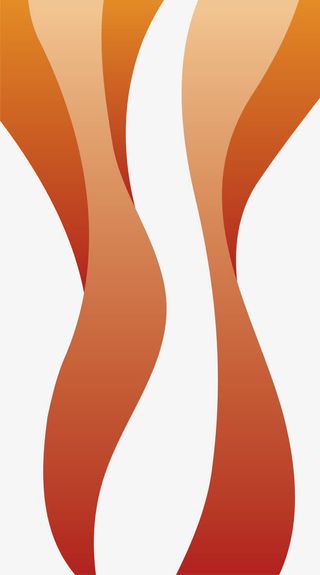 咖啡色曲线图案免抠