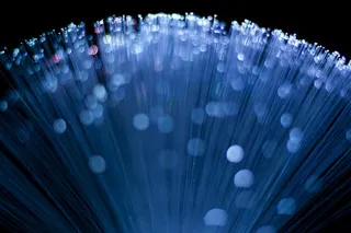 蓝色高清星光线条免抠