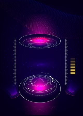 未来感梦幻科技星光光晕海报背景高清