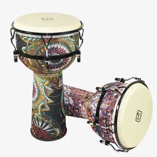 两台非洲风格手鼓免抠