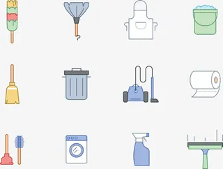 清洁工具图标免抠