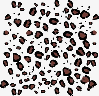 矢量豹纹图案免抠