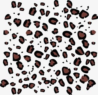 矢量豹纹图案免抠