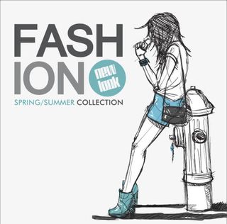 时尚女人动漫人物免抠