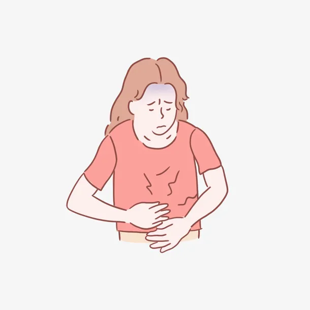 医疗健康女性肚子疼免抠