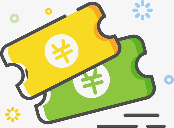 卡通优惠券免抠图免抠