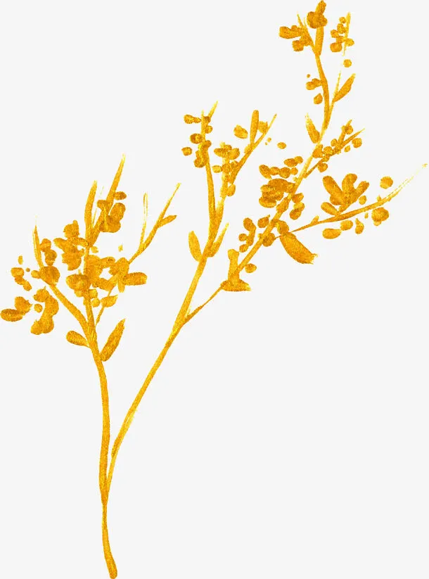 手绘树梢免抠