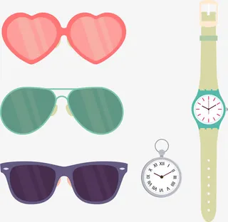 矢量手绘配饰免抠