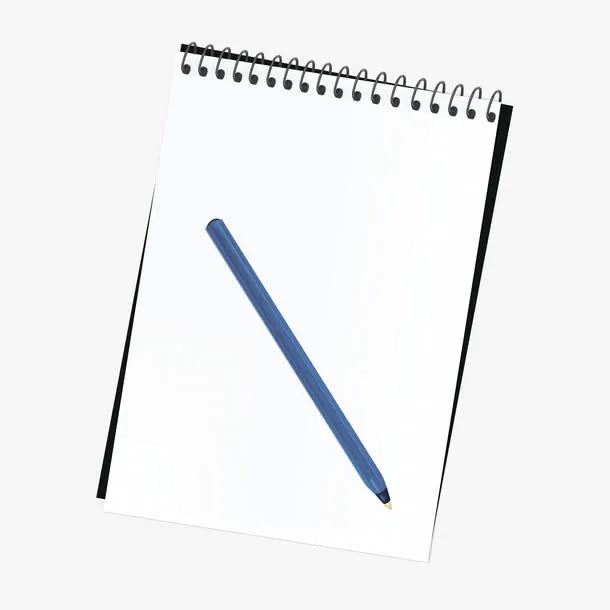 速写本子 笔空白纸   画纸免抠