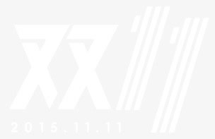 白色字体双11免抠