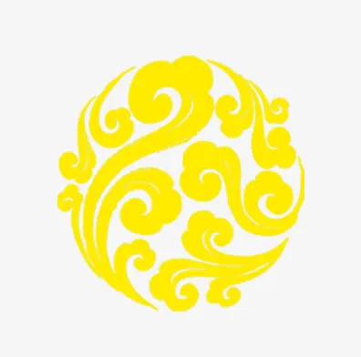 圆形花纹底纹免抠