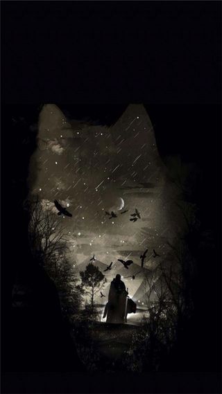 梦幻的黑森林H5素材背景高清