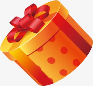 红色礼盒钜惠全城免抠